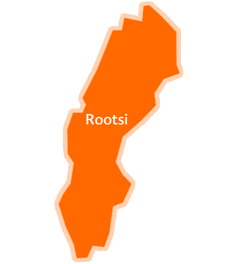 Lihtne riigi kaart, millel on märgitud pealinn.