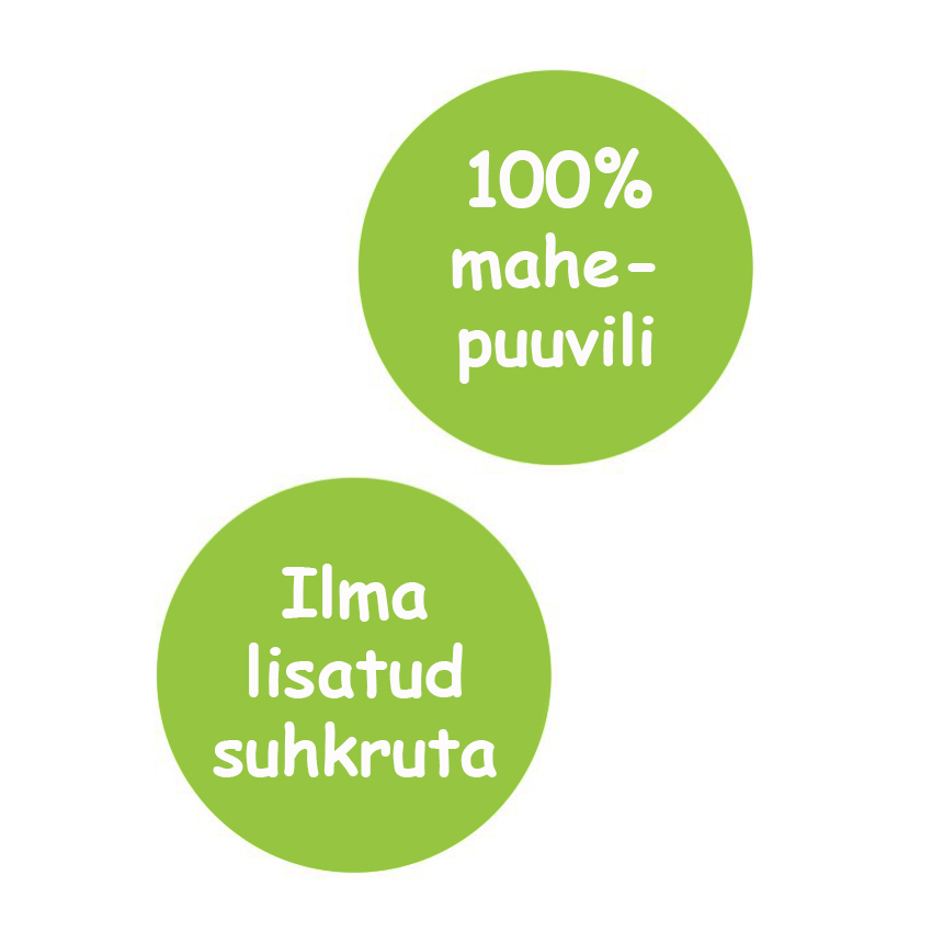 Kaks rohelist ringi sisaldavad soome teksti, millest üks ütleb 