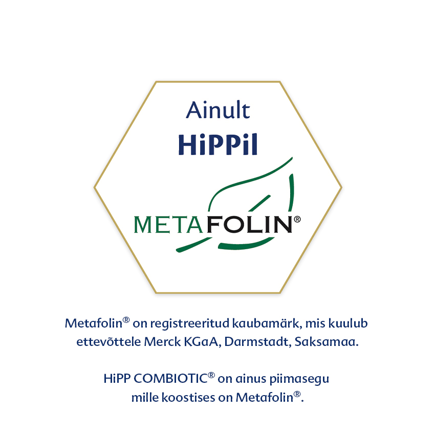 Kuuekandiline etikett, mille ülaosas on tekst 